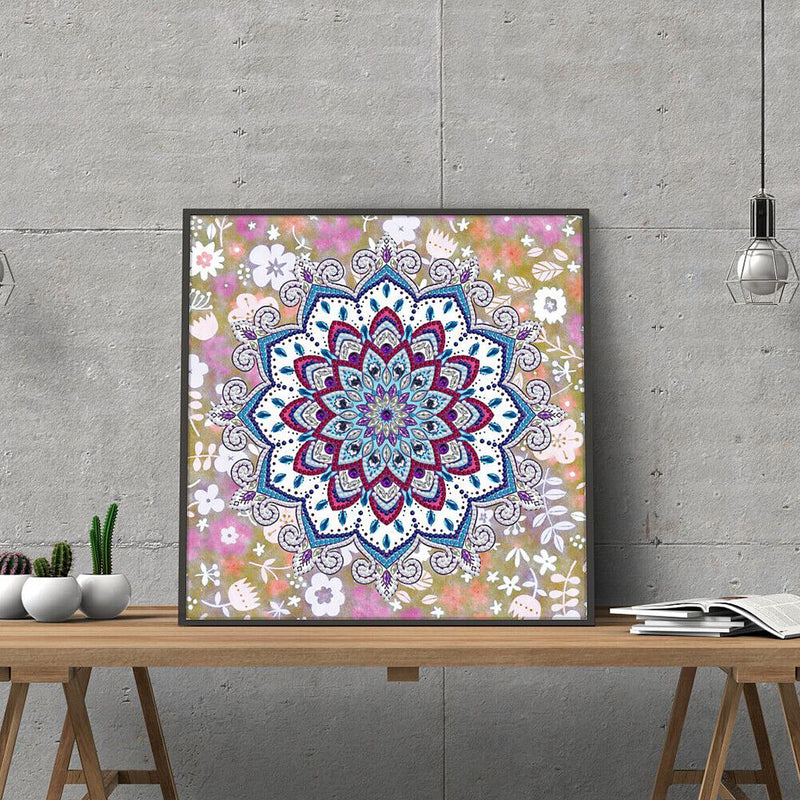 Mandala Luminous Part Mosaic Special Shaped Diamond DIY Paint Kit (YGSMT02)