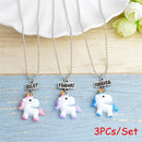 Jewelry Best Friend Forever Bead Chain Bff Necklace Unicorn Pendants Friendship