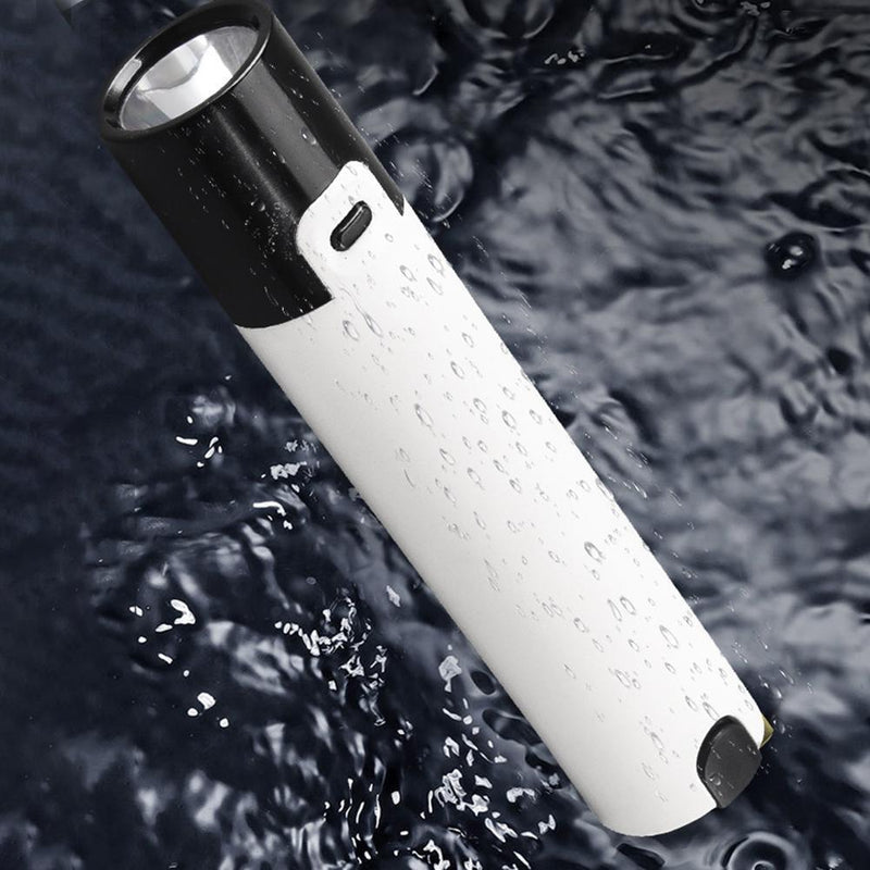 Mini Flashlight USB Power Bank Emergency Outdoor Torch Lamp (No Battery)