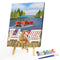 Lakeside Lounge Oil Paint By Numbers DIY Handpainted on Canvas Wall Arts
