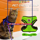 Polyester Cat Dog Harness Comfortable Cat Harness Vest Walking Leash for Outdoor