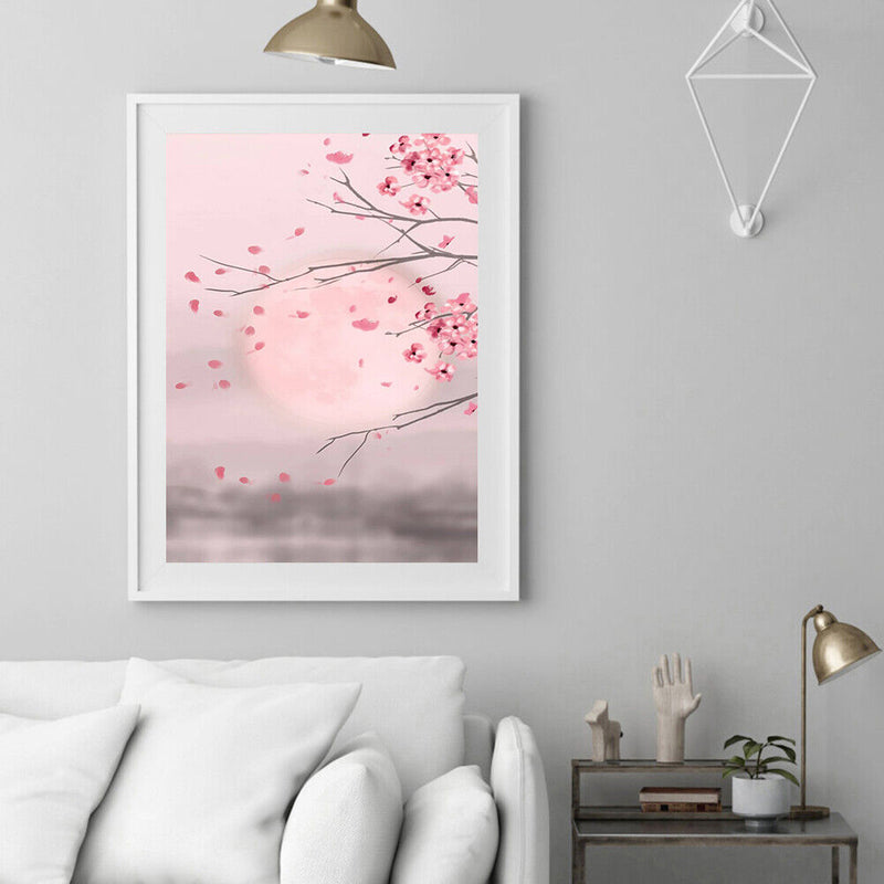 Blooming Apricot Flower Coloring Picture Oil Paint By Numbers DIY No Frame Gi