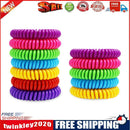 12pcs Mosquito Repellent Bracelet Spiral Anti-Mosquito Wrist Band Random
