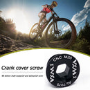 VXM MTB Bike Crankset Screw Aluminum Axis Dustproof Bolts Cover (M18 Black)