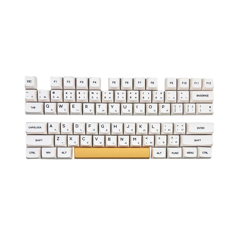 PBT Keycap for MX Switch Mechanical Keyboard Accessory (Bee Milk Japanese)