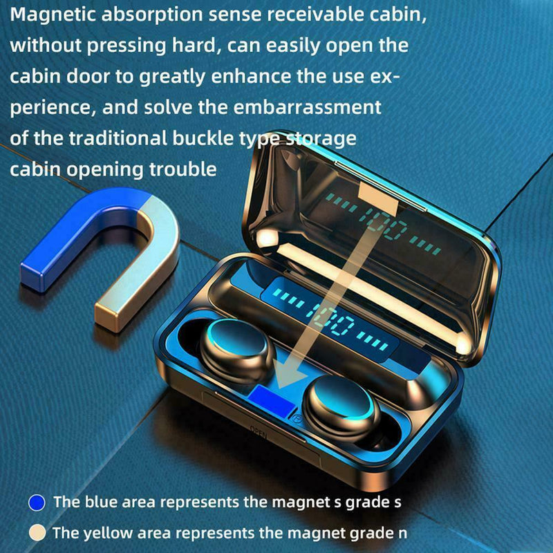 Bluetooth 5.0 Headset Wireless Earphone In-Ear Earbuds Stereo Hot J5B5