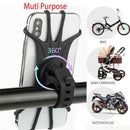 360°Silicone Mobile Phone Holder Bicycle Motorcycle Pram Shockproof Bracke hot.