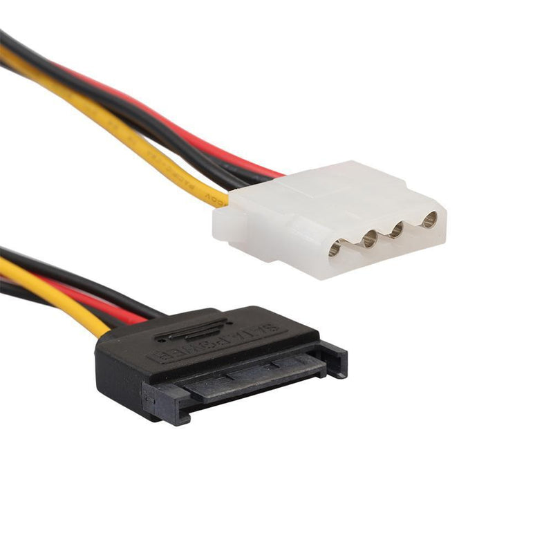 SATA 15pin Male to IDE Big 4pin Hard Disk Drive Power Cord Connector Cable