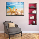 5D DIY Diamond Painting Kits Starfish Conch Full Round Drill Wall Decor Cra