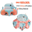 Baby Sofa Support Seat Cover Plush Learning To Sit Feeding Chair (Whale) Newly