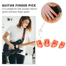 4pcs Finger Cover Colorful Finger Picks for Ukulele Electric Acoustic Guitar