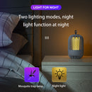 Pest Control Lights LED Bug Trap Mute Luring Mosquito Killer Lamp (Grey) Newly
