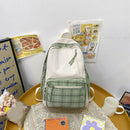 Casual Backpack Nylon School Backpack Zipper Pocket Teenagers Schoolbag Shopping