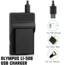 Camera Battery Charger For Olympus LI-50B USB Charger X7C7