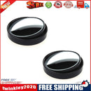 2x Car Blind Spot Mirrors Adjustable Round Blindspot Parking Mirror (Black)
