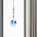 Crystal Pendant Colorful Beads Hanging Drop Wind Chime Garden Decor (B) Newly