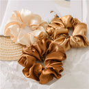 Headband Ponytail Holder Elastic Scrunchies Satin Silk Hair Tie Hair Rope