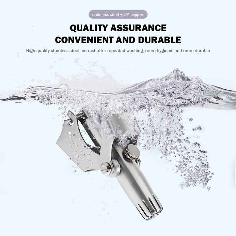 Portable Stainless Steel Manual Nose Ear Hair Trimmer Razor Manual Nasal Shaver