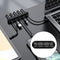 Silicone USB Cable Organizer Winder Desktop Tidy Management Holder (3 Clip)