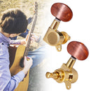 6pcs Guitar Tuning Pegs Enclosed Locking Closed Knob Machine Heads Tuners