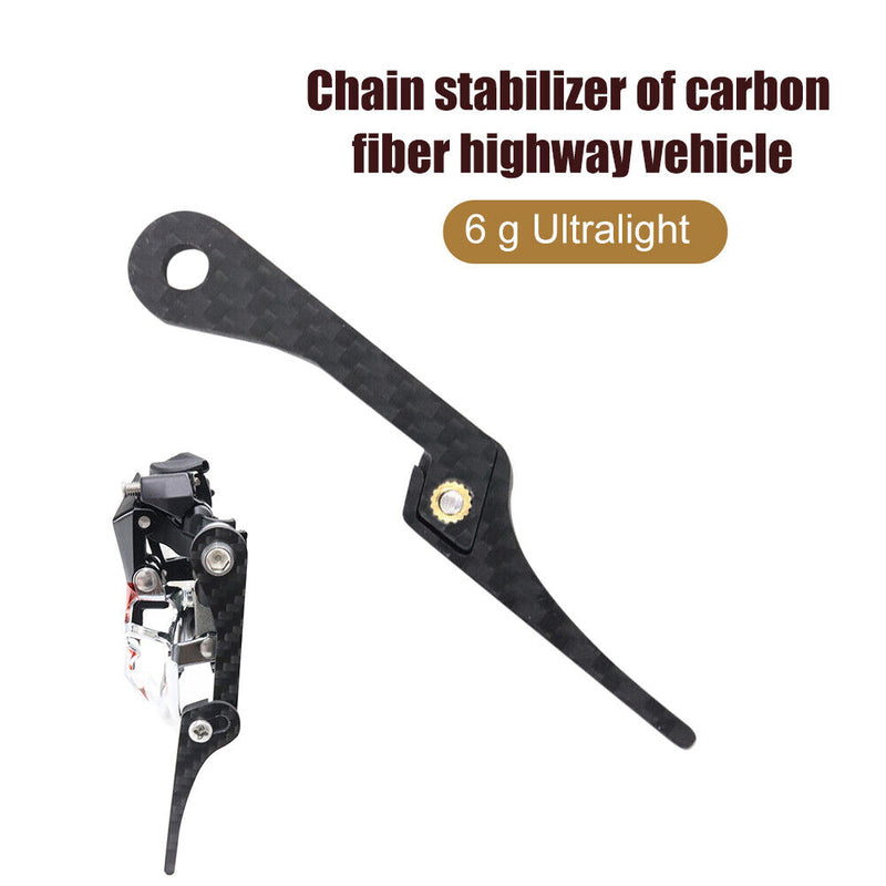 Road Bicycle Wide Narrow Chain Guide Protector Anti-Drop Stabilizer Black