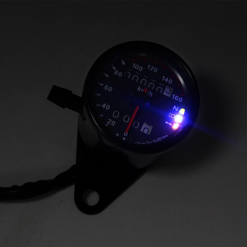 Motorcycle Speedometer Odometer with Neutral Gear Turn Signal Indicator Newly