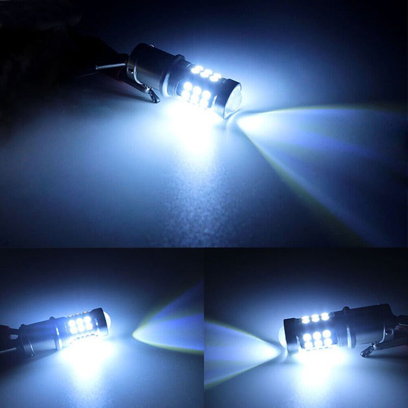 1 Pair S25 1156 BA15S 3030 27SMD LED Car Bulbs for Reverse Turn Signal Light