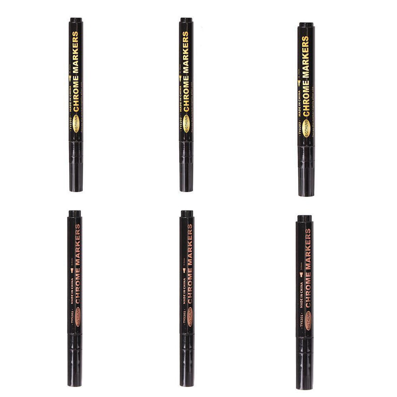 Mirror Marker Pen DIY Paint Stationery Student Craftwork Pen (3mm Copper)