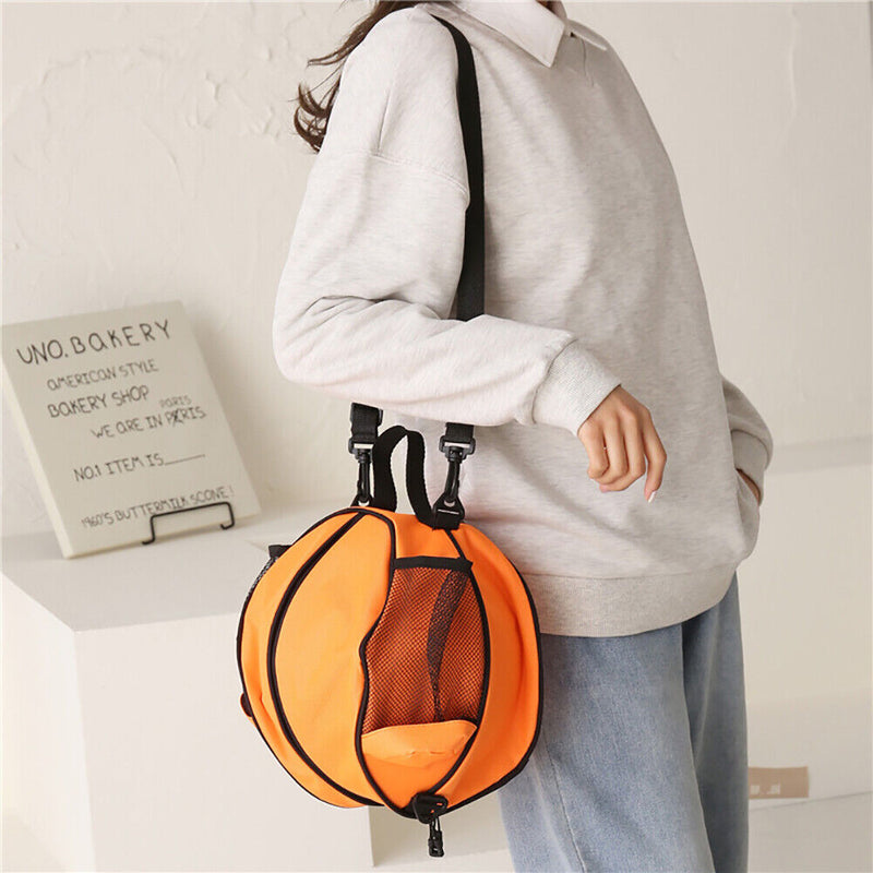 Outdoor Volleyball Shoulder Bag Oxford Cloth Zipper Messenger Bag (Orange) Newly