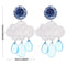 Women Fashion Jewelry Creative Ear Clip Acrylic Short Raindrop Cloud Earrings