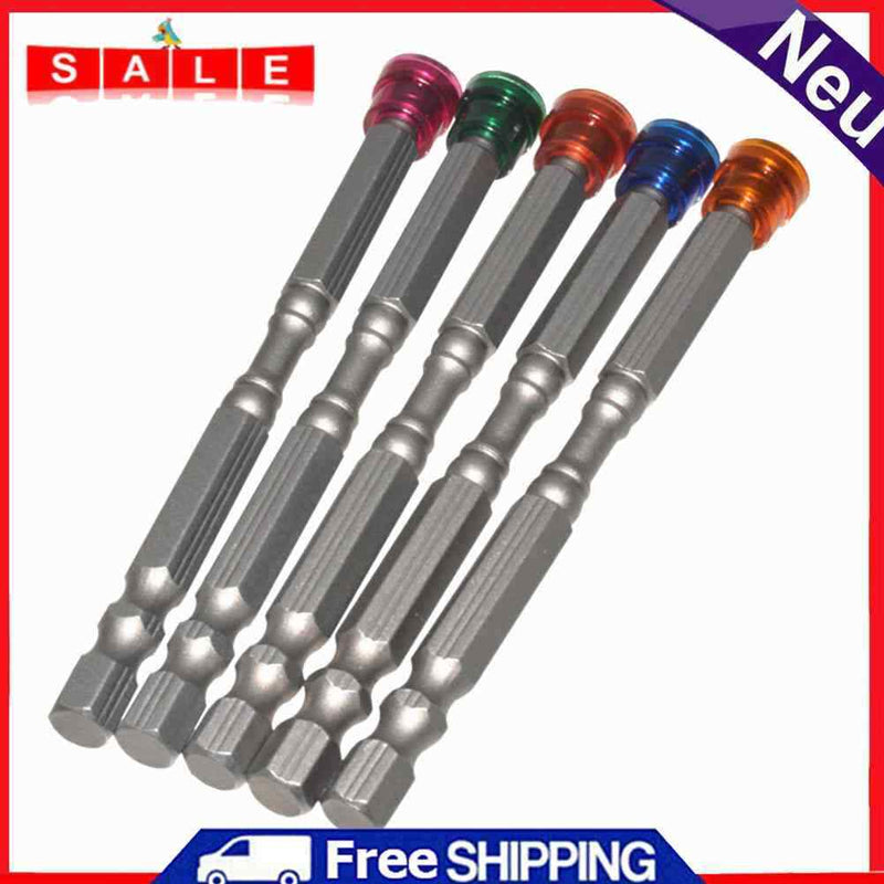 5pcs 100mm Magnetic Ring Screwdriver Bits Electric Screw Driver Drill Hand Tools