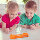 3pcs Maze Game Buzz The Wire Game Electric Shock Bump Maze Game (Orange)