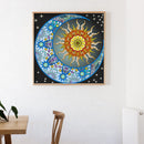 Diamond Painting Partial Special Drill Sun and Moon Picture of Rhinestone