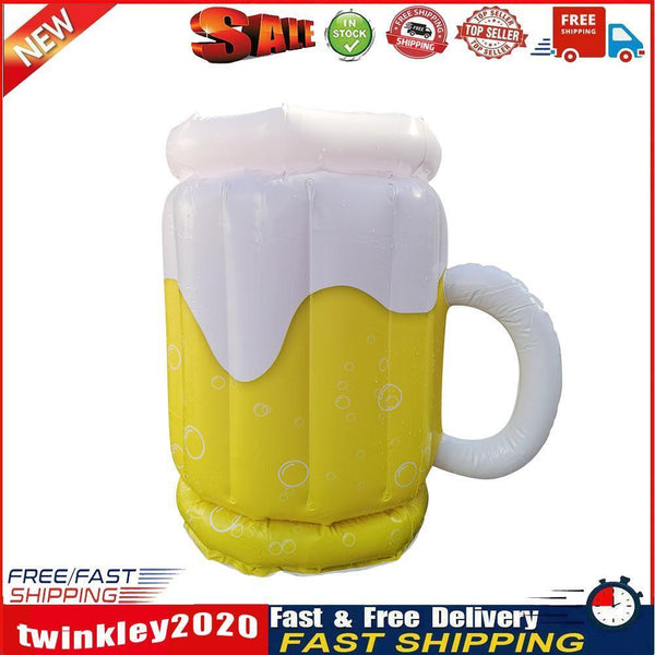 Inflatable Beer Mugs Coolers Summer Beach PVC Cold Drinks Party Supplies Newly