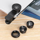 5 in 1 Aluminum Alloy Wide Angle 180 Fisheye Micro 2X Lens Polarizer with Clip