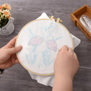 5pcs DIY Bamboo Cross Stitch Frame Needlework Hoop Hand Embroidery Ring
