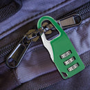 Mini 3 Digit Combination Padlock Zinc Alloy Travel Luggage Lock (Green) Newly