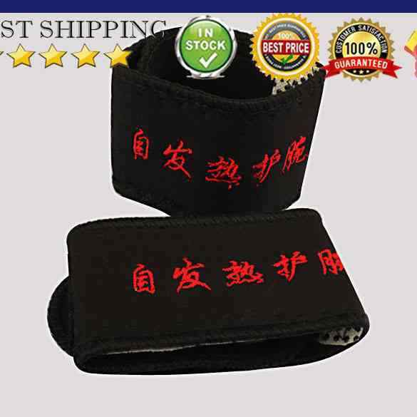 2 Pcs Magnetic Therapy Wrist Brace  Protection Belt Spontaneous Heating