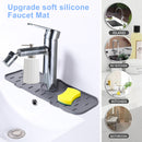 Faucet Sink Splash Catcher Washable Silicone Backsplash Guard Drying Mat Newly