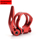 MTB Road Bike Seat Post Clamp Quick Release Seatpost Collar 31.8mm (Red) Newly