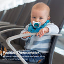 Safe Silica Gel Baby Pacifier Temp Measuring Fever Alarm (Blue Fahrenheit) Newly