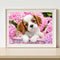 Hand Painted Artwork Animal DIY Painting By Numbers Kit Frameless Hanger Decor