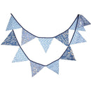12 Flags 3.2m Nordic Style Printed Cotton Bunting Pennant Wedding Decor Newly