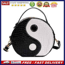 Retro Women Alligator Pattern Crossbody Bag Casual PU Hit Color Mini Round Purse