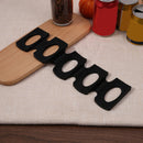 Bottle Stacking Mat, Foldable Silicone Fridge Can Stacker, Non-Slip (Black)