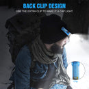 Mini Keychain Torch w/ Buckle USB Rechargeable Emergency Flashlight (Blue) Newly