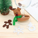 Decor Christmas Cup Ring Christmas Cup Decoration Rings Wine Glass Pendants