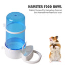 Small Pet Guinea Pig Food Dish Bowl Squirrel Automatic Feeder (Blue) Newly