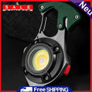 Multi-function COB LED Flashlight Rechargeable Keychain Camping Emergency Light