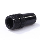 Aluminum Alloy Bicycle Tire Gas Nozzle Valve Cap Cycling Dust Cover (Black)